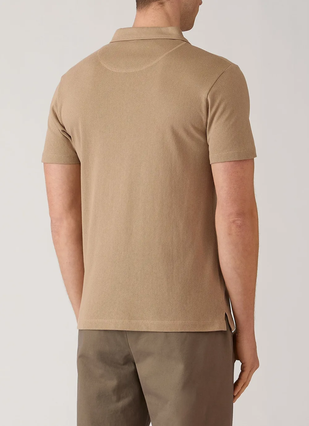 Streamlined Everyday Slim Fit Mesh Cotton Short Sleeve Polo Shirt