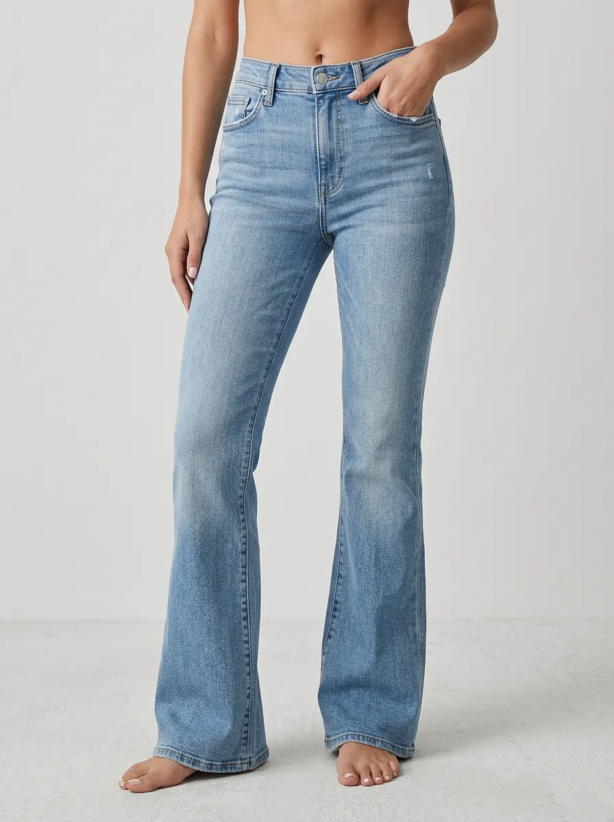 Weekend High-Waist Stretch Women's High-Waist Stretch Flare Jeans