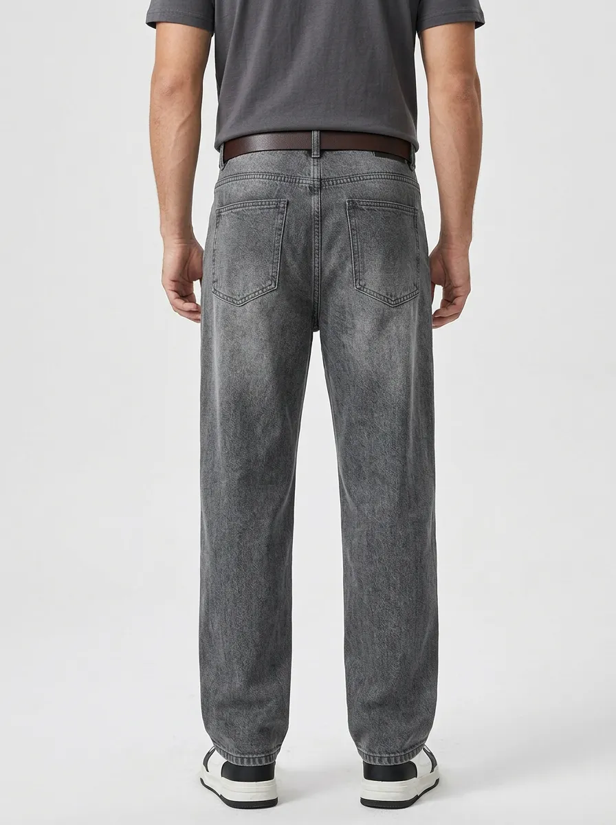 Men's Contemporary Streetwear Graffiti Jeans