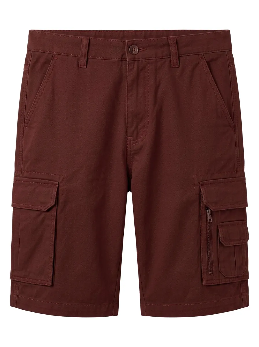 Men's Olive Green Multi-Pocket Tactical Cargo Shorts