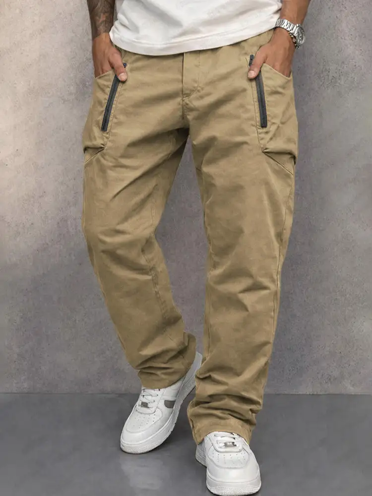 Trendy Cotton Cargo Tapered Pants