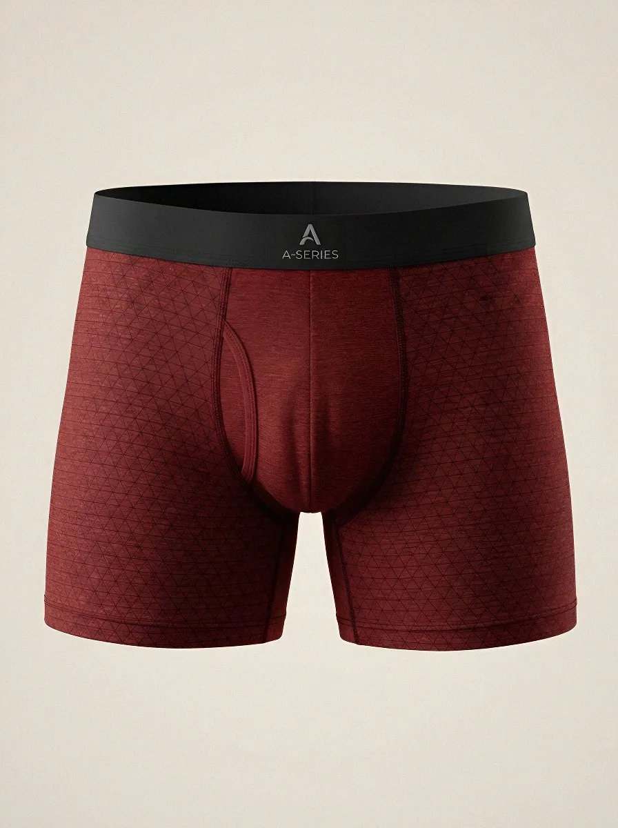 Boxer-Brief Geometric Men's Three-Pack Boxer Briefs