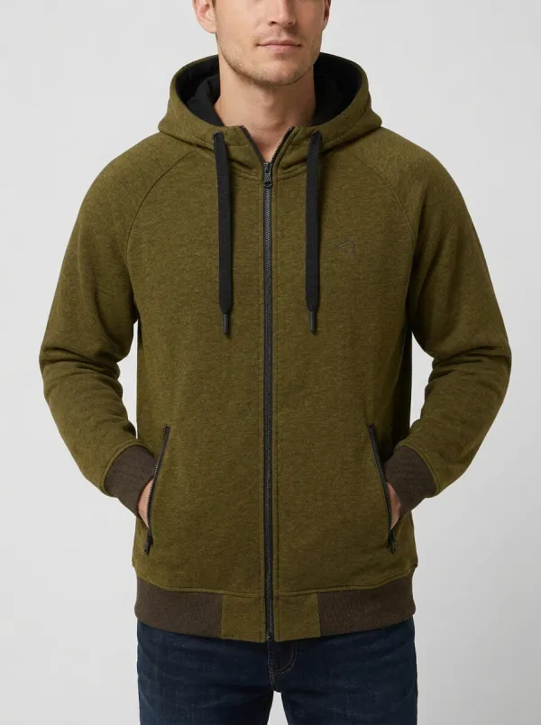 Relaxed Zip-Up Hooded Edit Men's Sport Jacket