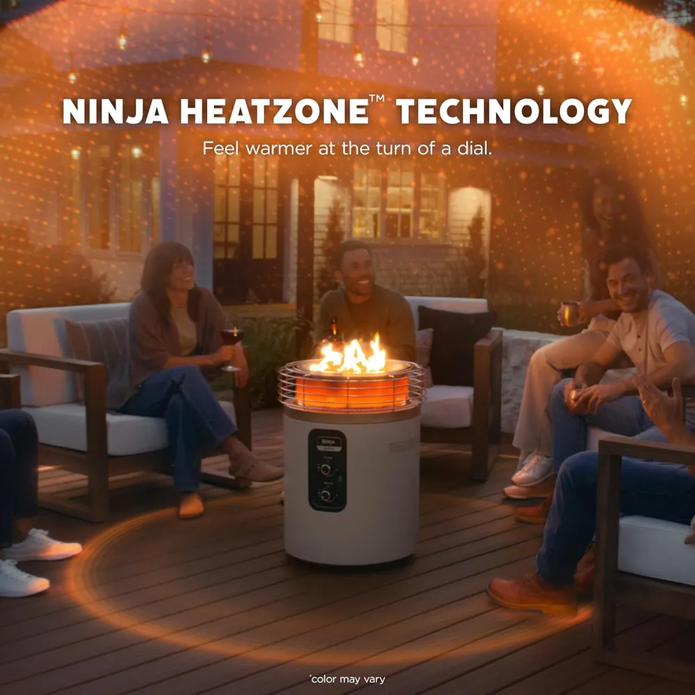 Ninja Fireside360™ Outdoor Heater & Fire Pit with 3 Modes – Flame, Heat, Flame & Heat