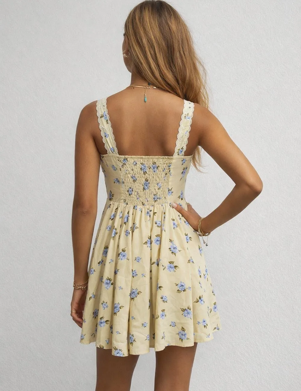 Front Sleeveless Mini Dress