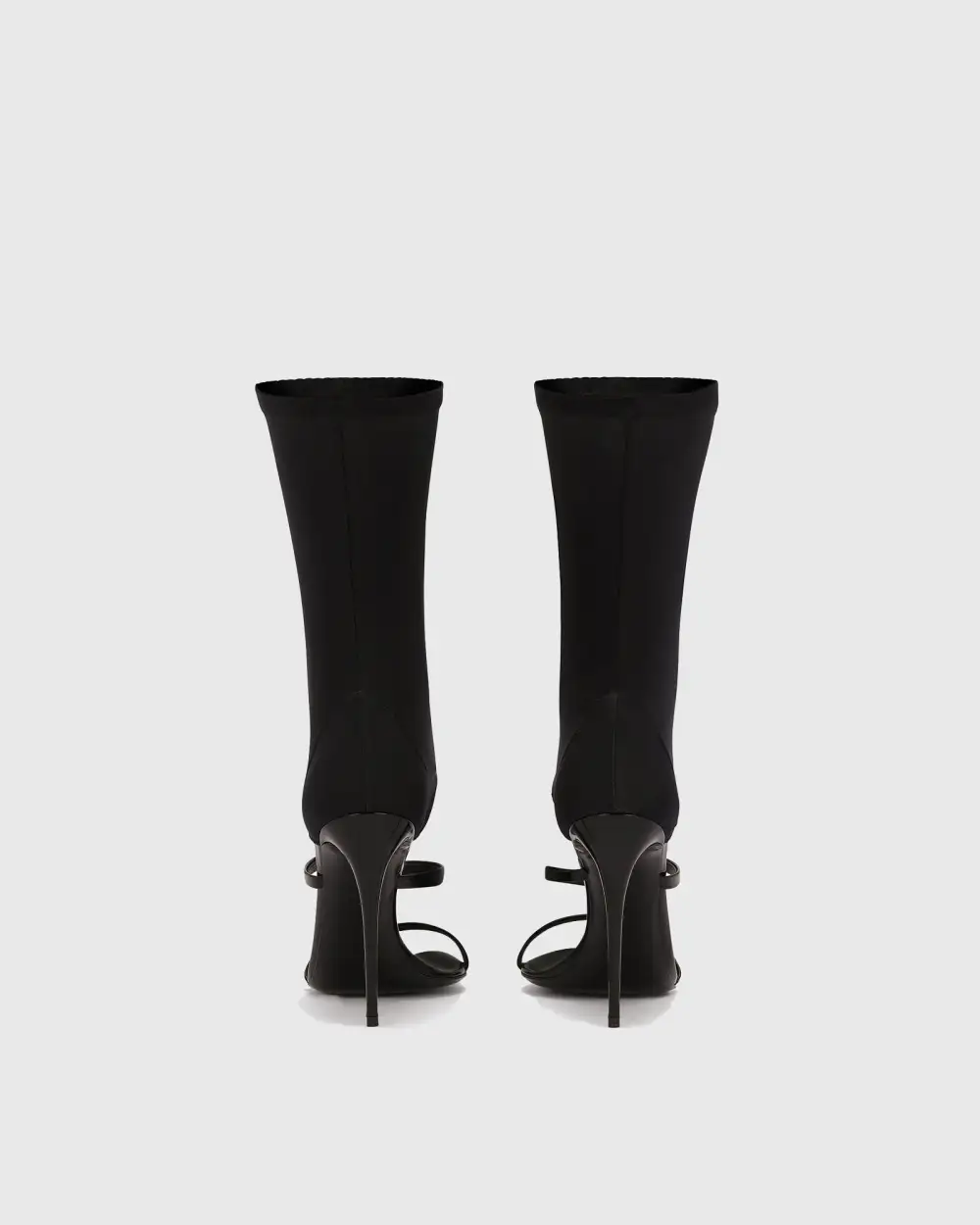 Wrap Ankle Sandals in Black