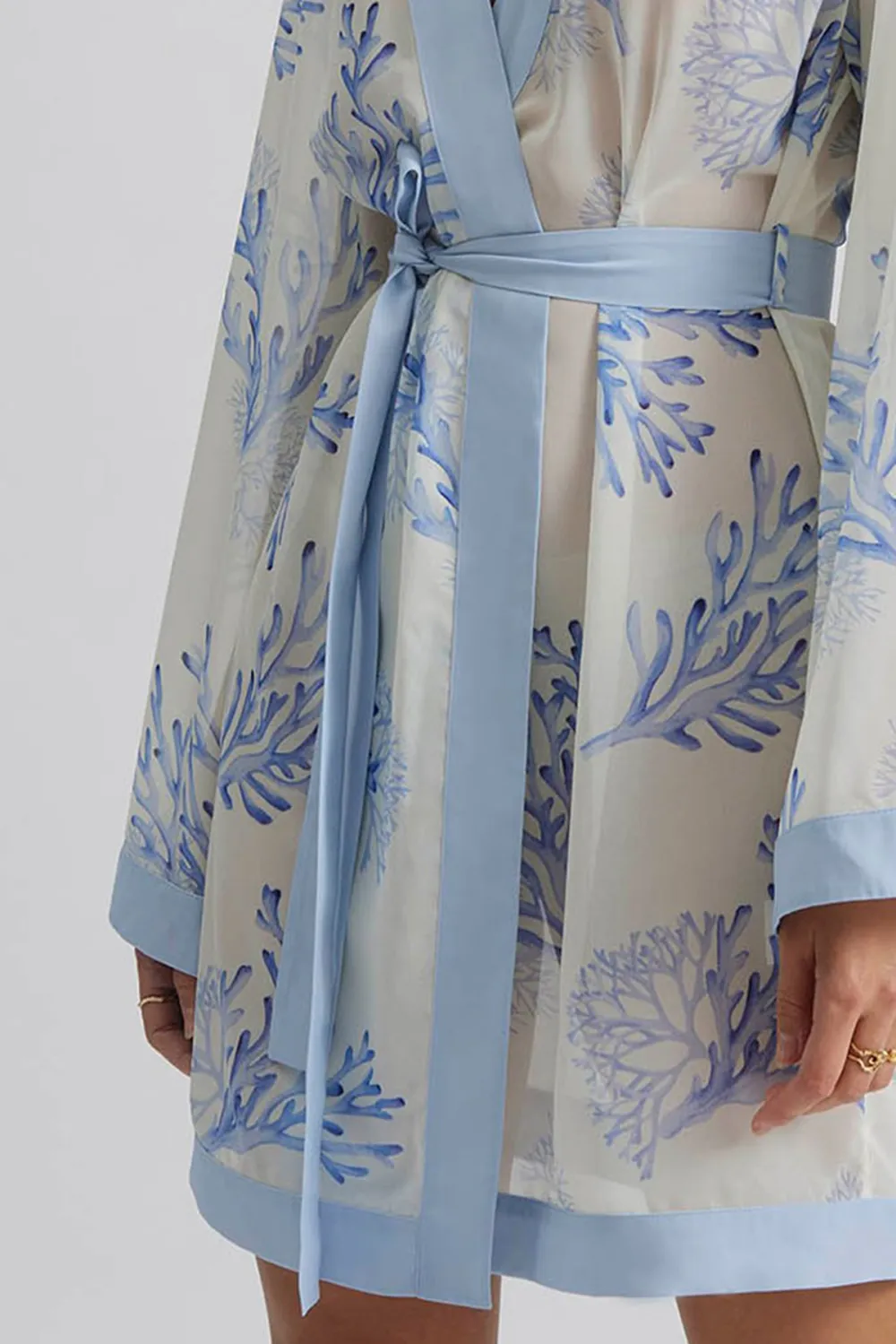 Printed Wrap Robe
