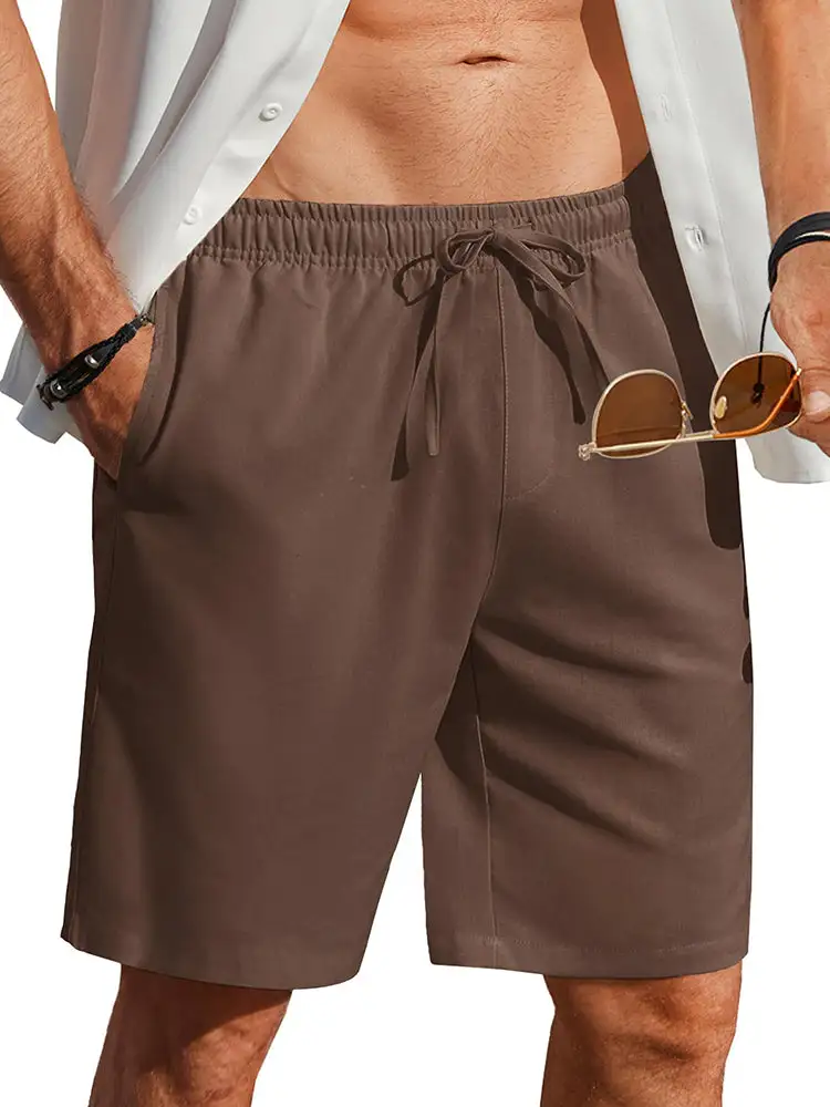 Men's Casual Linen Blend Shorts