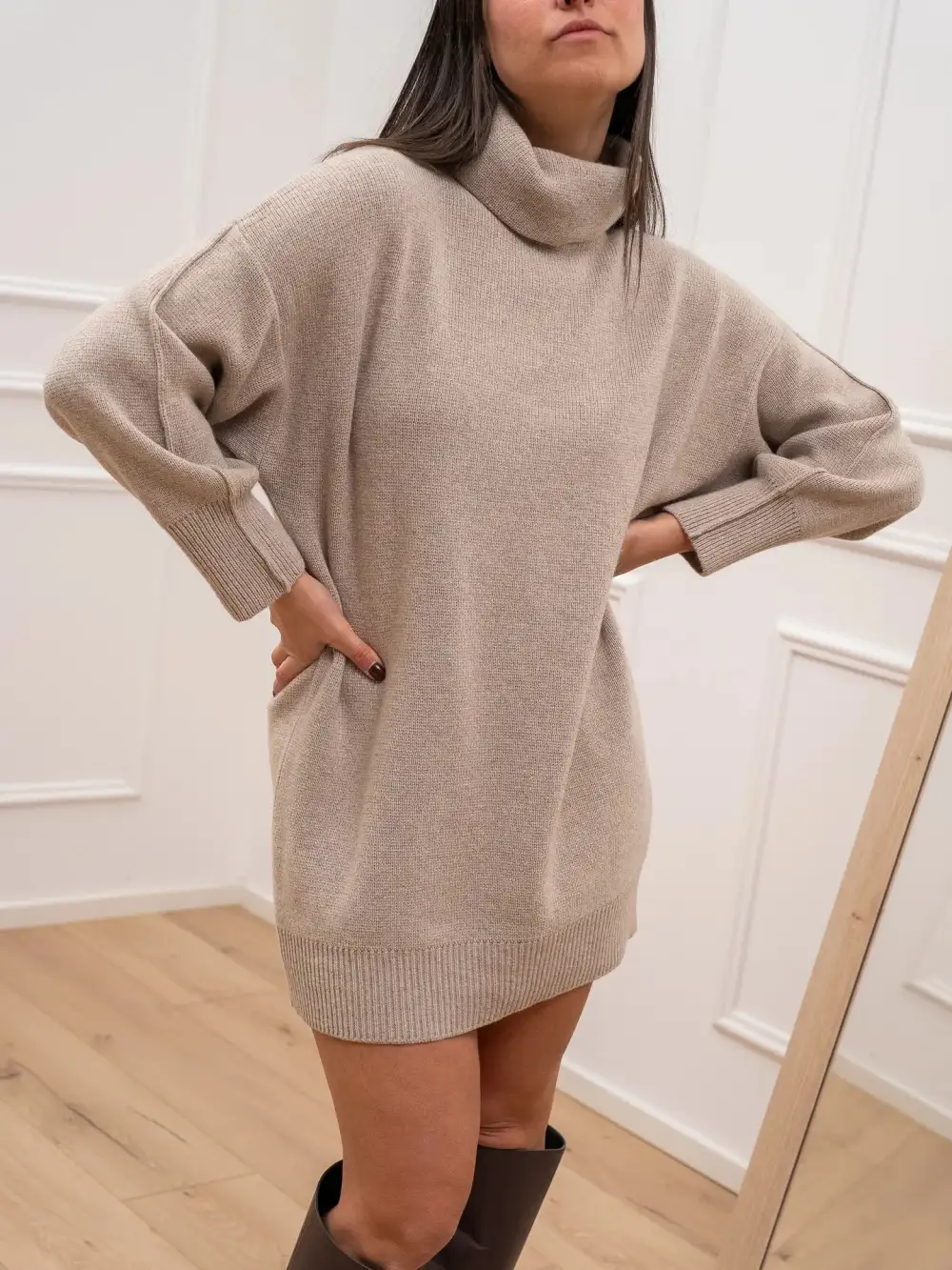 Easy Drape Casual Mini Dress