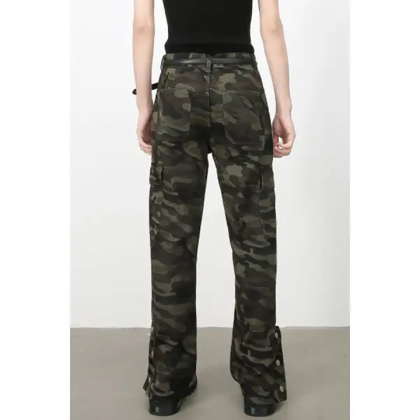 Men's Camouflage Jeans with Cargo Pockets
