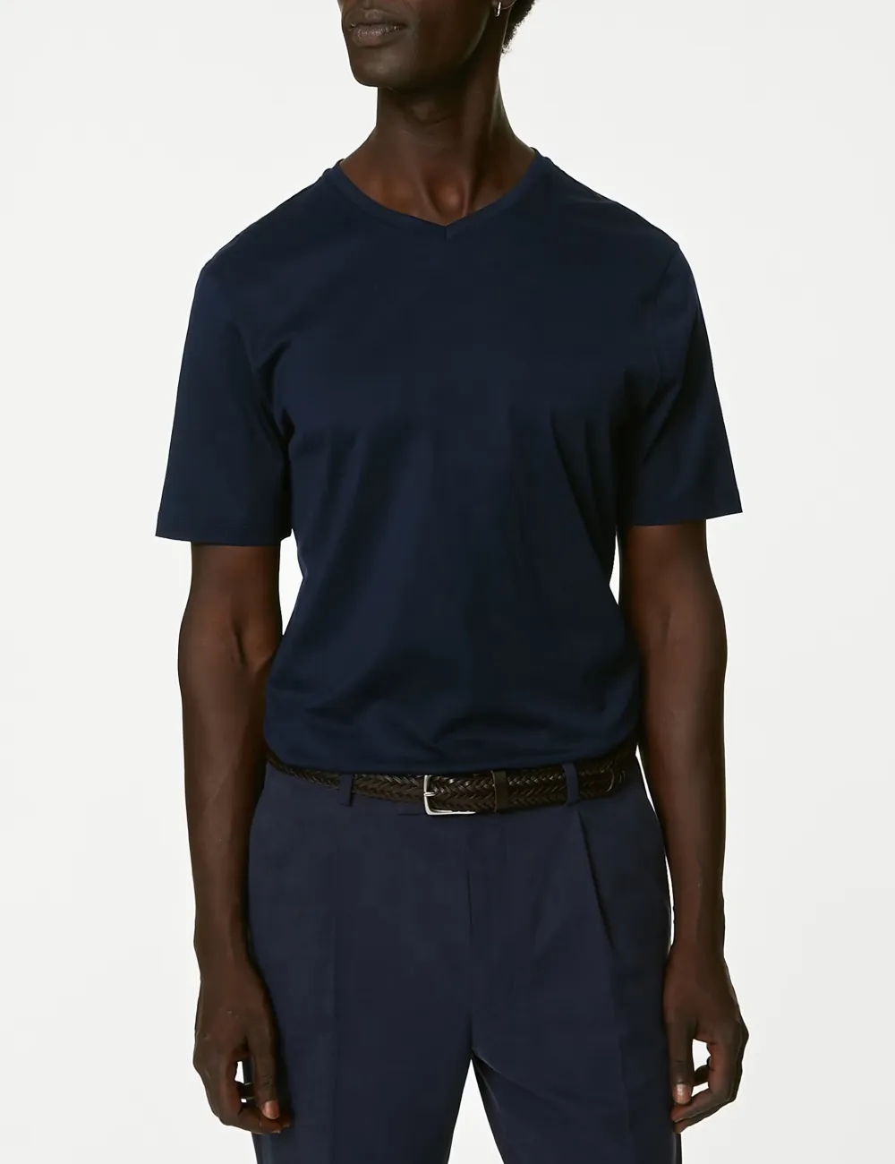 Pure Cotton V-Neck T-Shirt