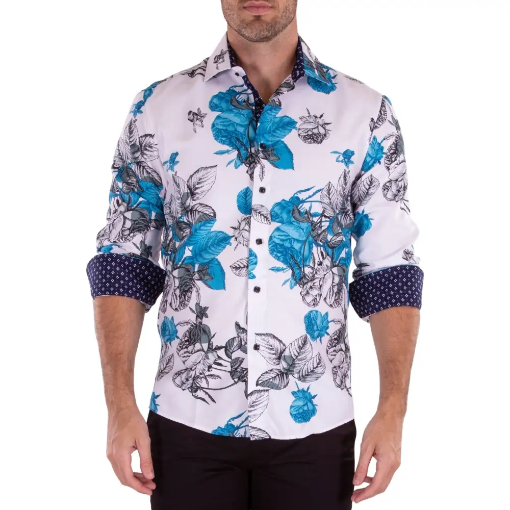 Modern Fit Long Sleeve Button Shirt