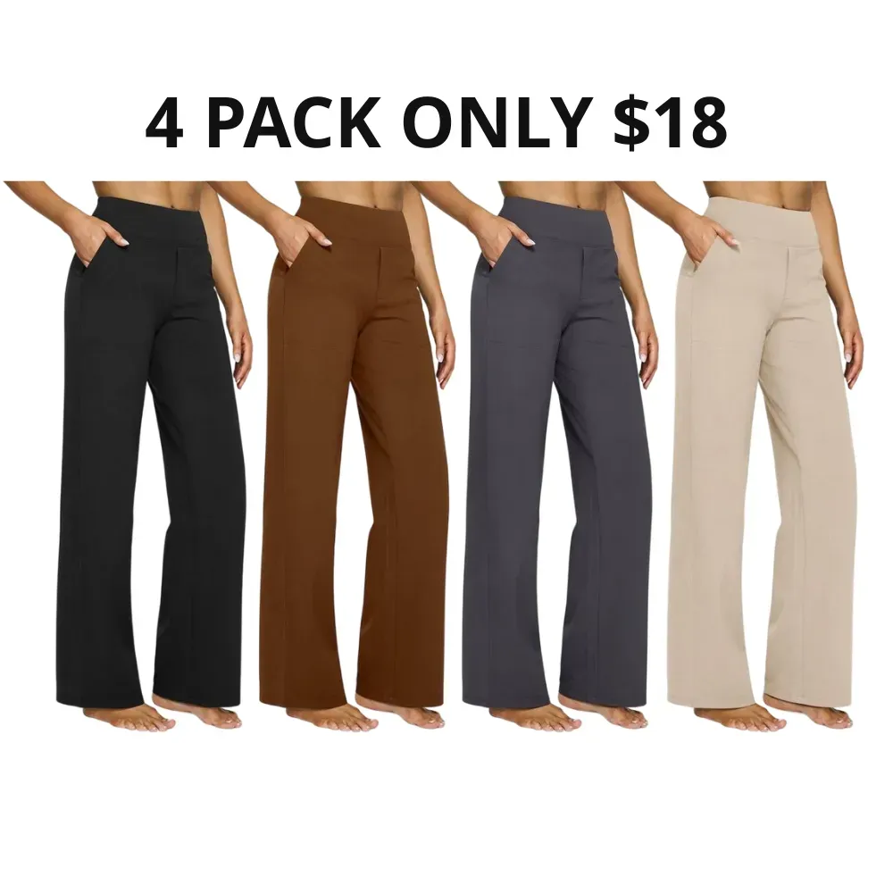 Women Wide Leg Pants with Pockets🔥8-Pack - All Colors Included, Only $24