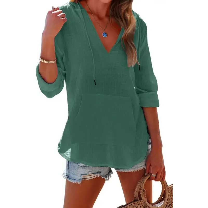Women's Hooded Beach Cover Up Top