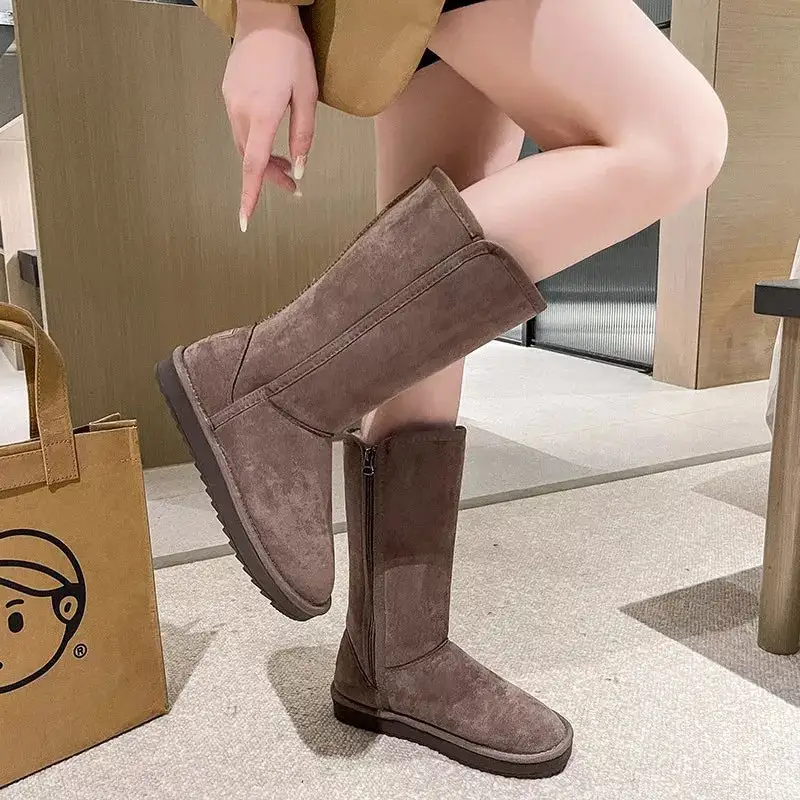 Knee High Boots with Zipper