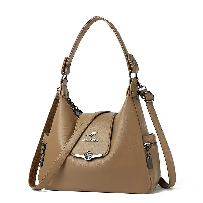 Classic Soft Zip-Top Crossbody Bag