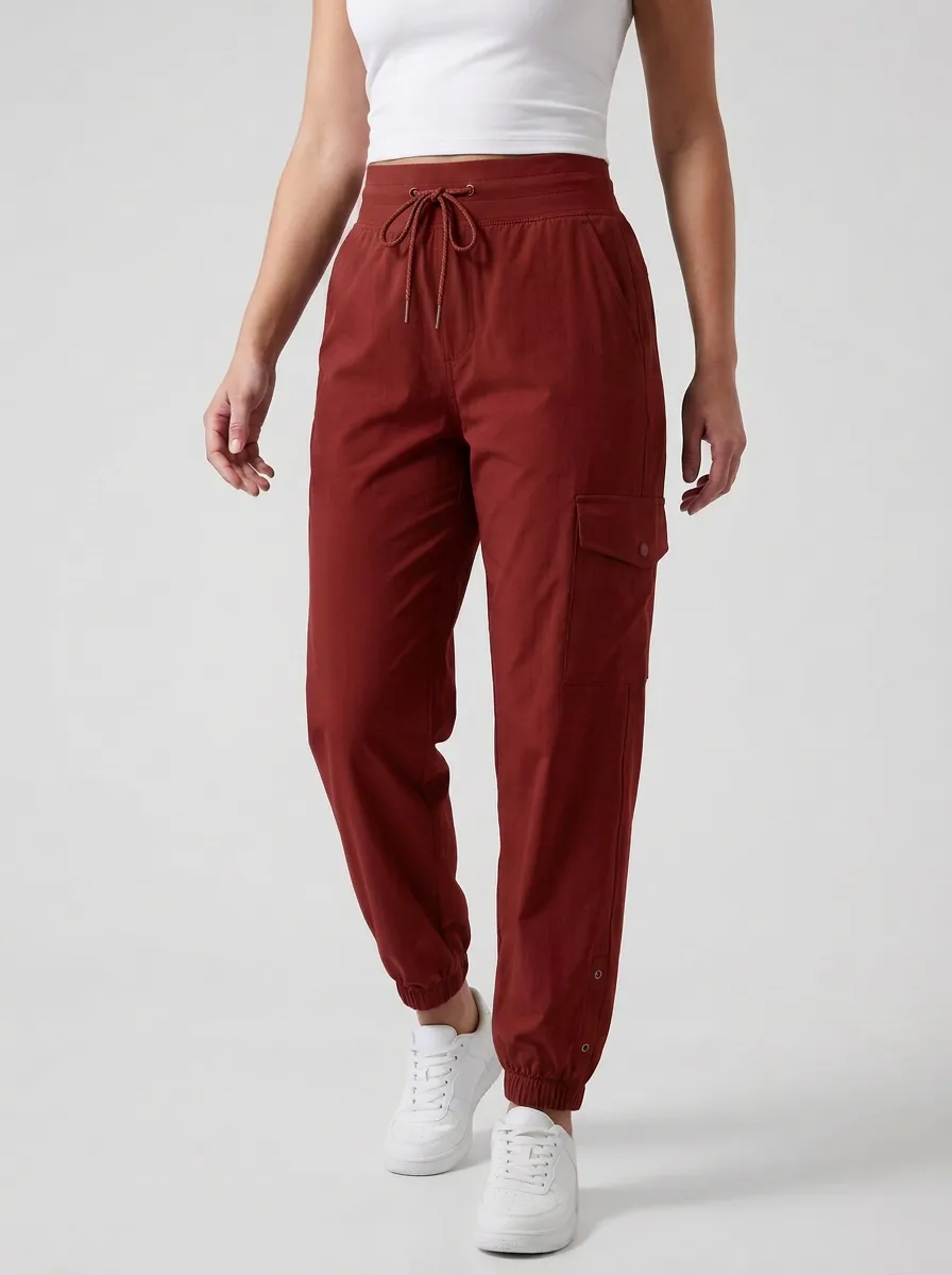 Women's Modern Cargo High Rise Cargo Work Pants