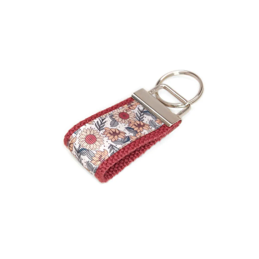 Sunflowers Polished Keychain