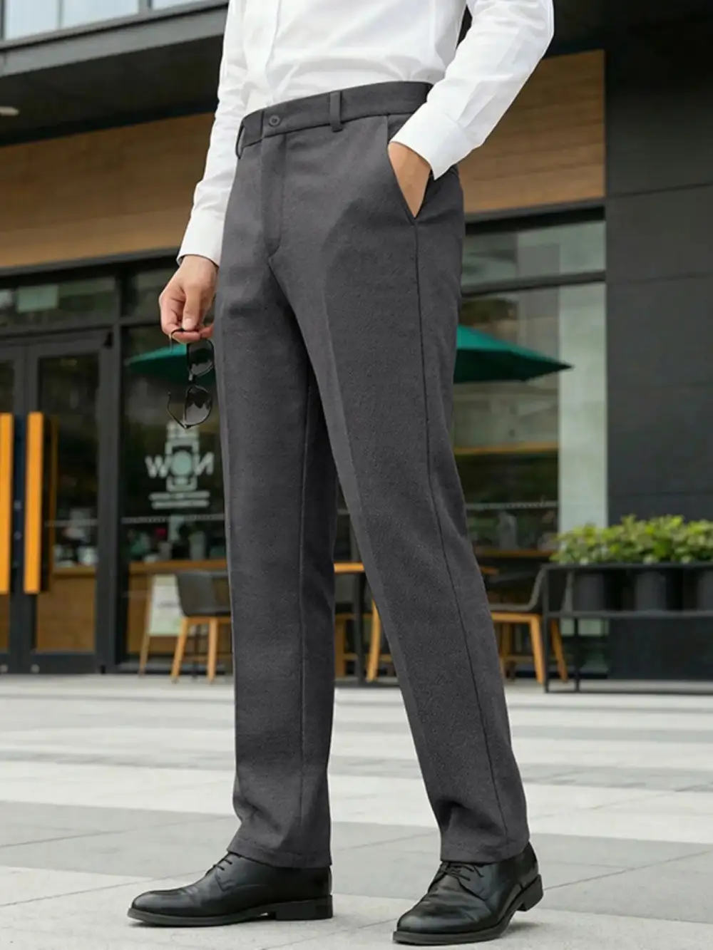 Men's Full Size Classic Fit Dress Pants Plus