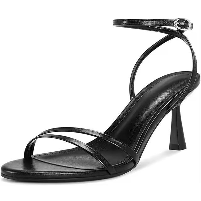 Selena Chic Ankle Strap Kitten Heels