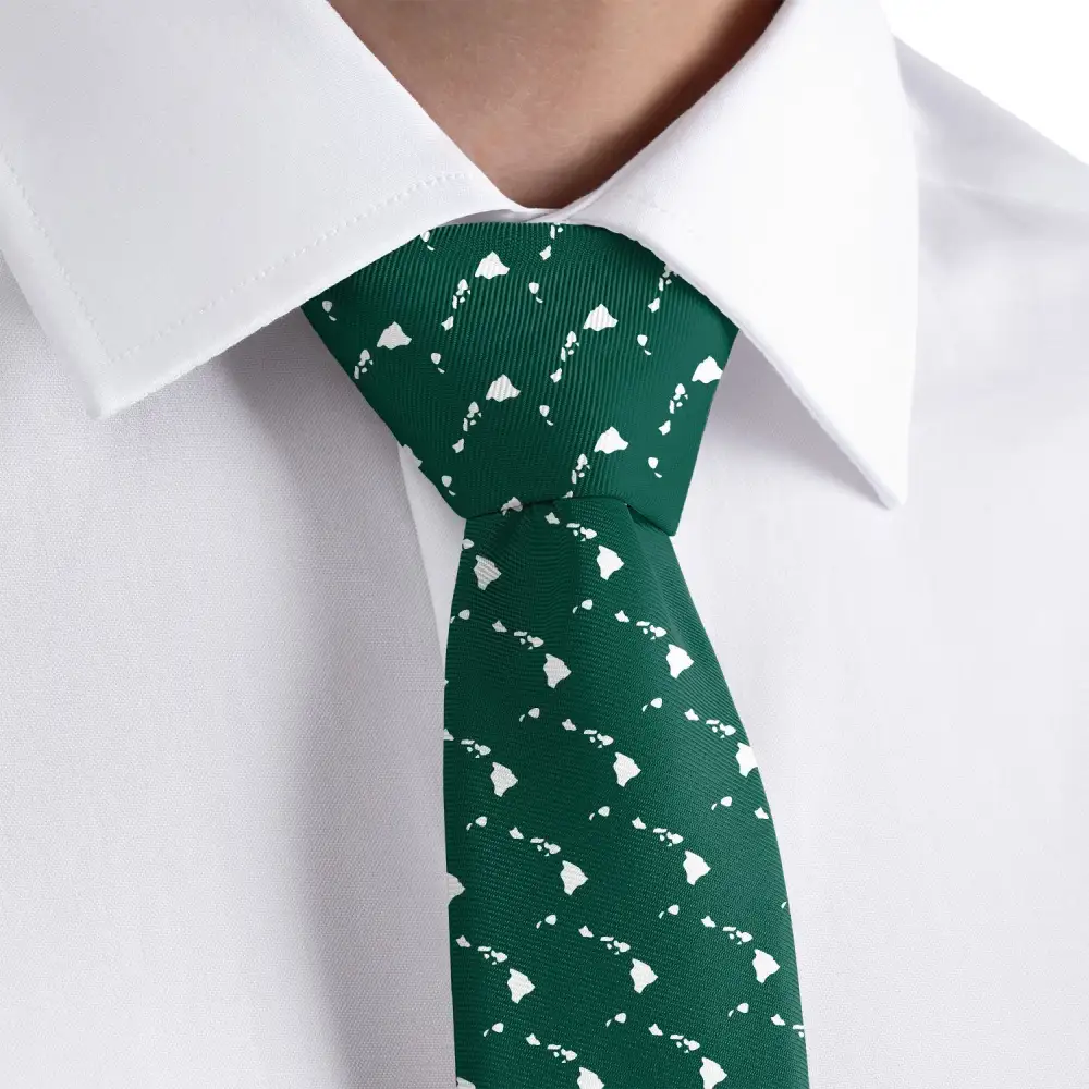 Refined Outline Emblem Expression Necktie