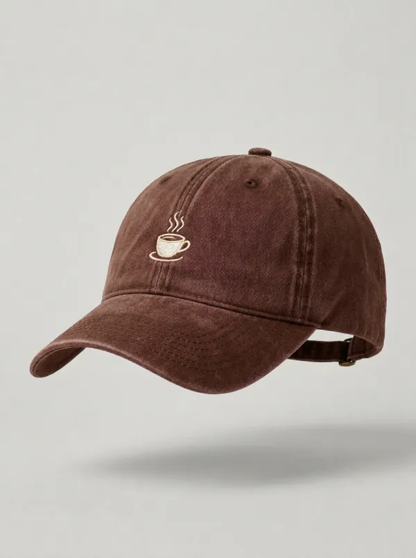 Coffee-Lover Embroidered Unisex Baseball Cap