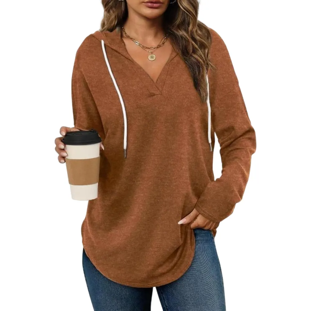 Women’s Oversized Long-Sleeve Pullover！