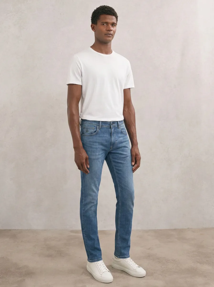 Men's Urban Flexible Slim Fit Stretch Denim Jeans