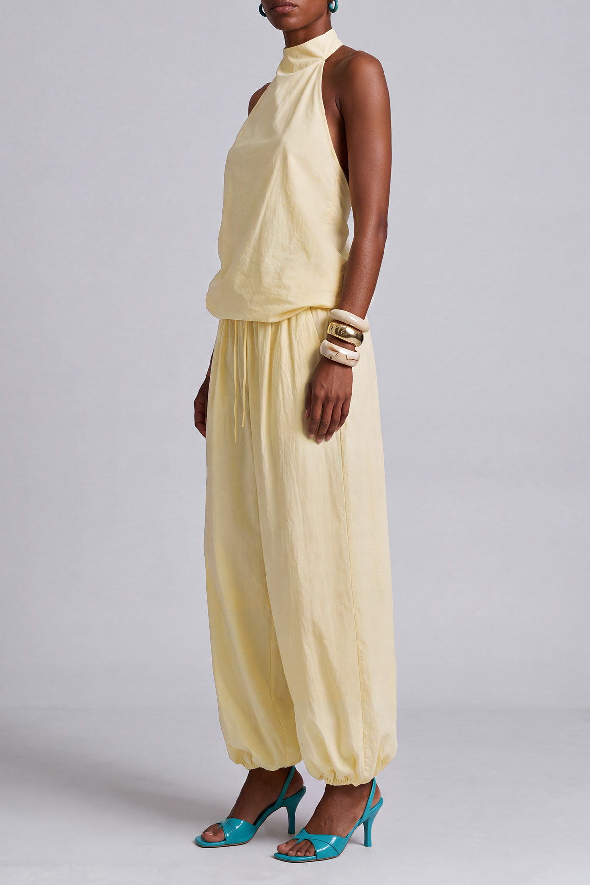Halter Neck Matching Pants Set
