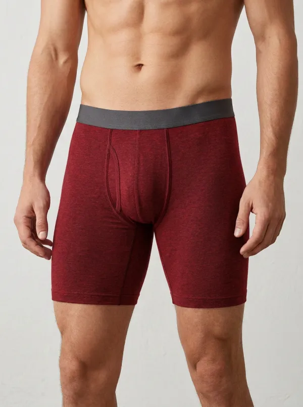 Everyday Heathered Cotton Style Men's Boxer Briefs