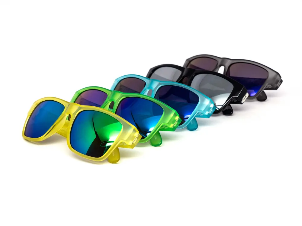 12-Pack Kids Classy Square Color Mirror Sunglasses