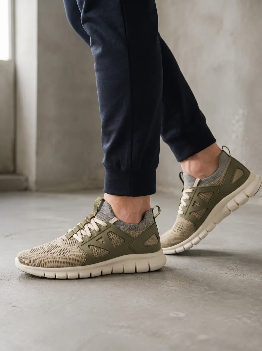 Men's Endurance Mesh Lightweight Printed Sneakers