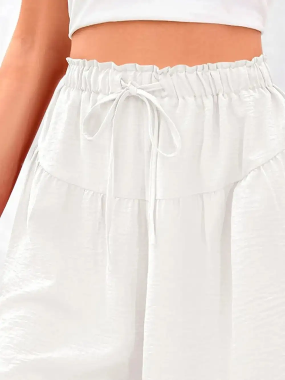 Casual Drawstring High-Waist Relaxed Shorts