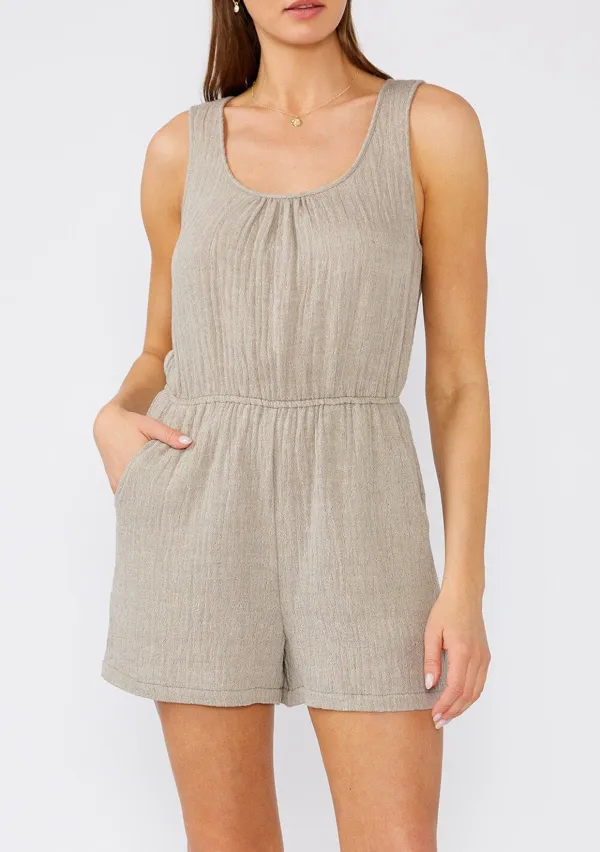 Scoop Neck Sleevless Romper
