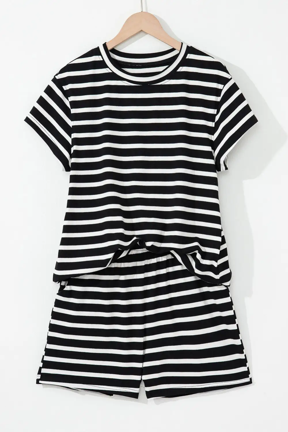 Sleeve Relaxed Shorts Lounge Set