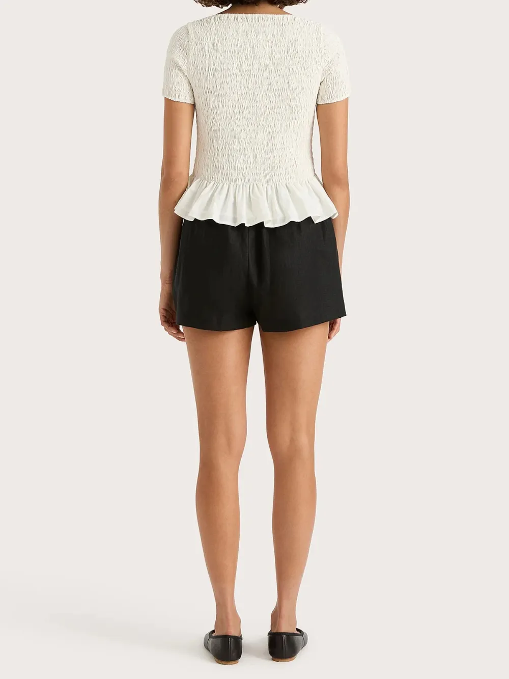 Casual Style Short Sleeve White Tees