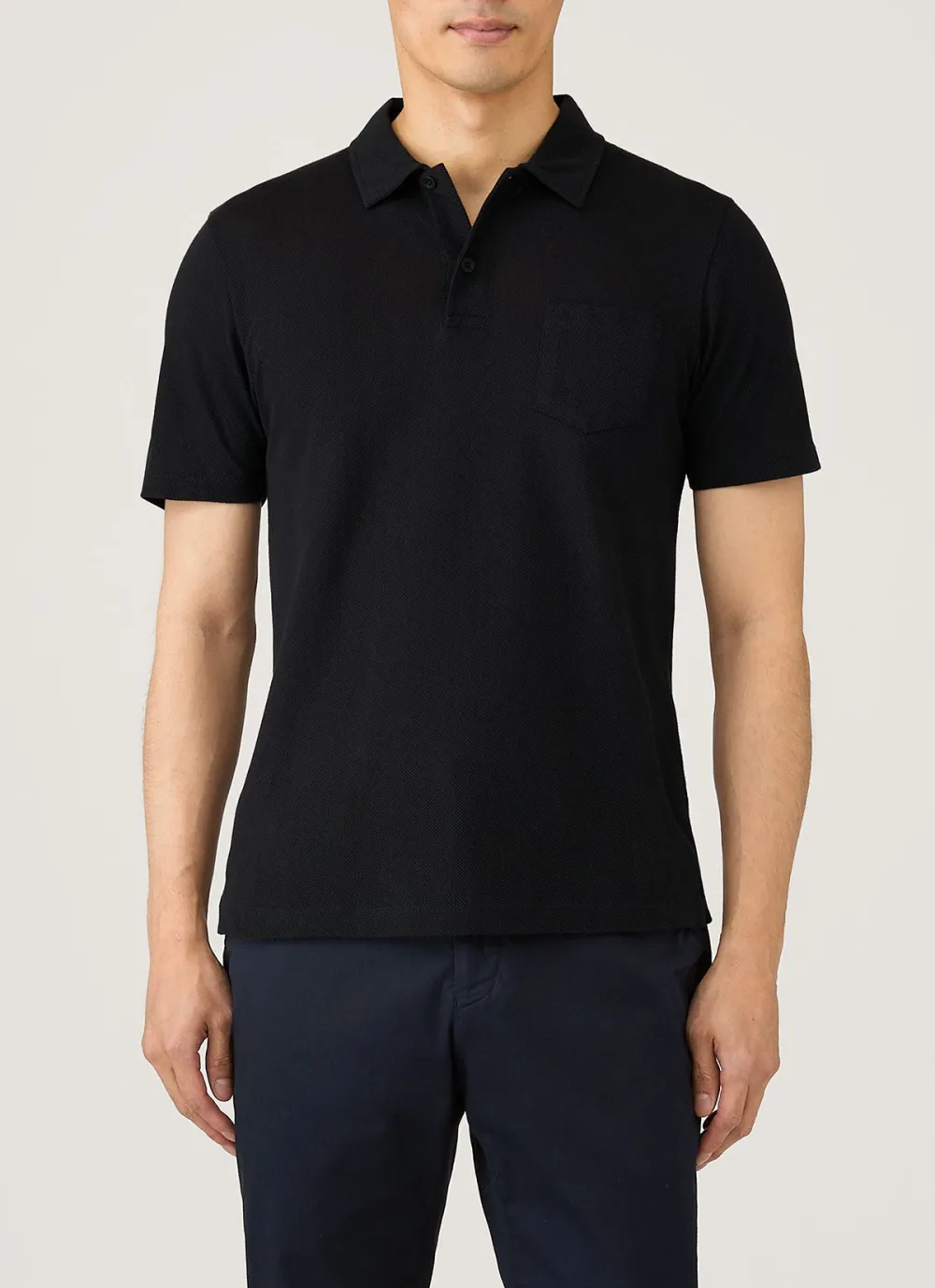 Contemporary Weekend Slim Fit Mesh Cotton Short Sleeve Polo Shirt