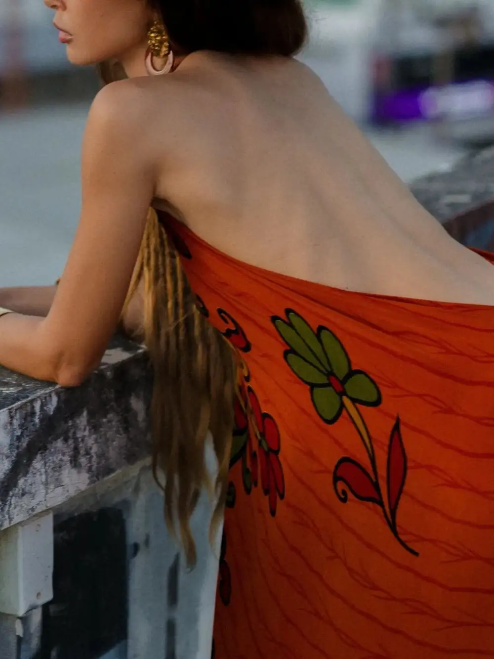Wearable Cut Printed Dress