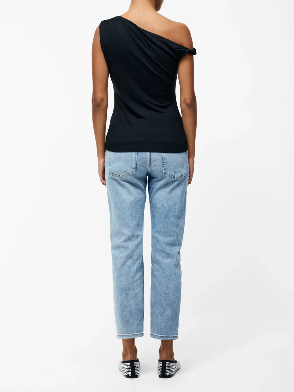 Designer One-Shoulder Cropped Top