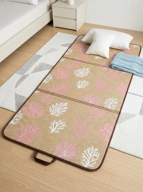 Summer Tropical Leaf Pattern Pattern Cooling Mat