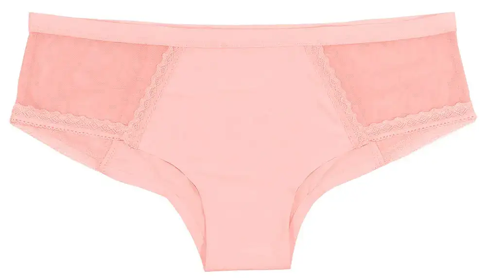 Full-Coverage Laser-Cut Lace Hipster Panty