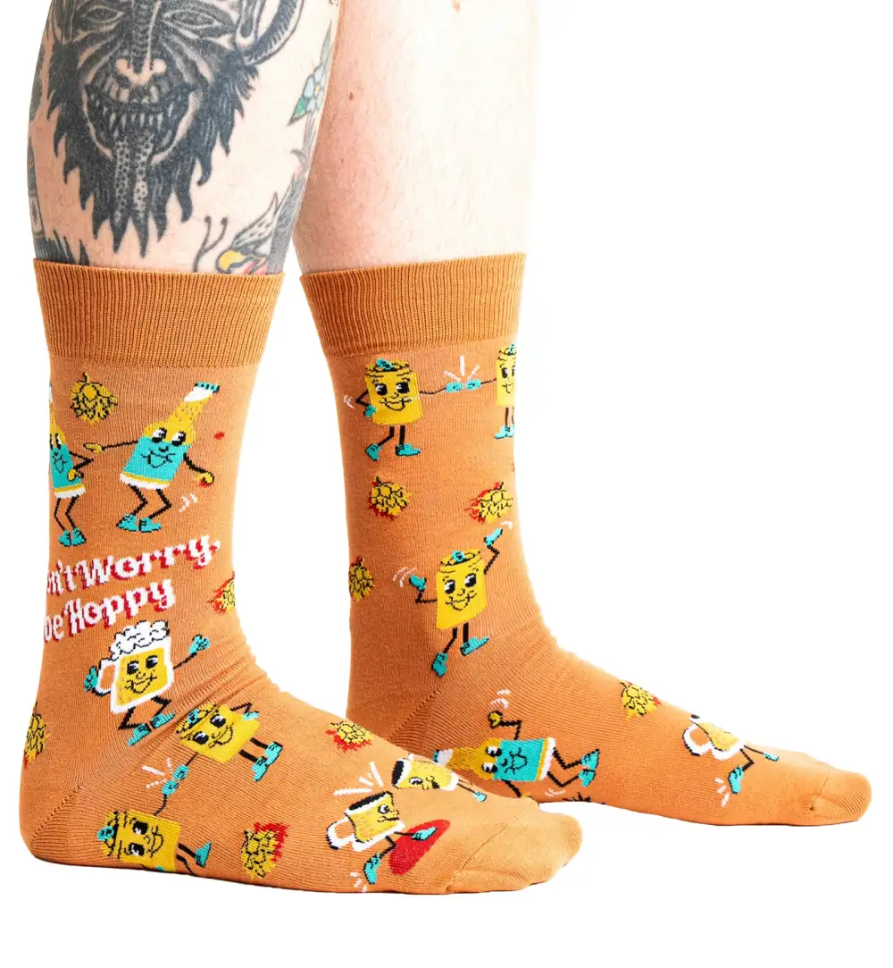 Refined Cheerful Playful Graphic Crew Socks
