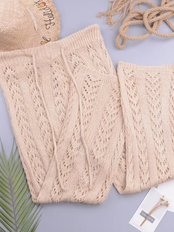 Open Knit Hand Hook Loose Swimsuit