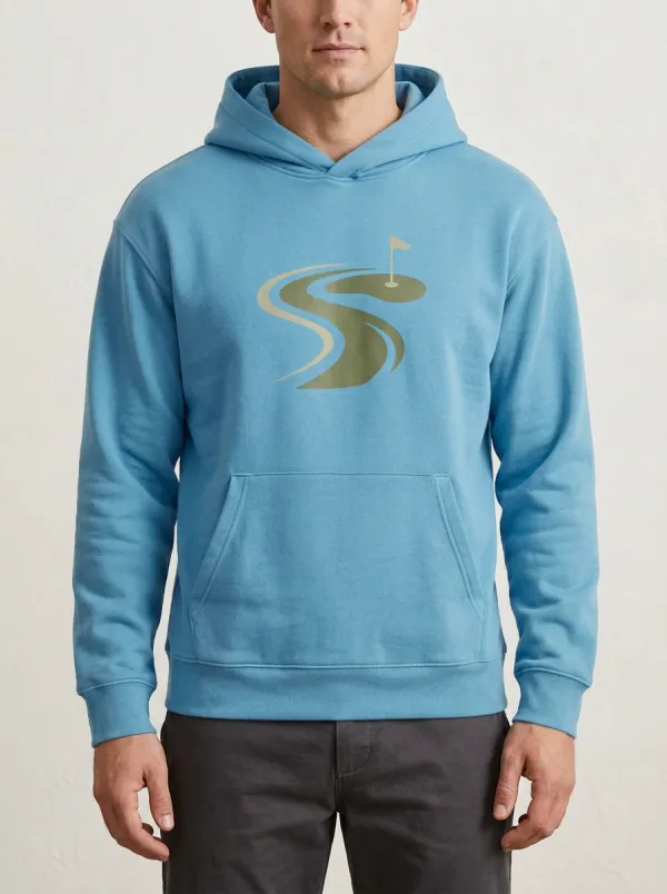 Practice Flag-Motif Golf Casual Hoodie