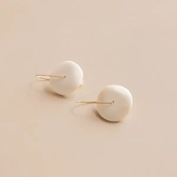 Carved Horn Earrings