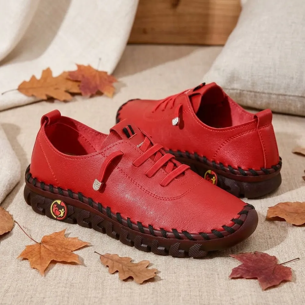 Hand-stitched PU Loafers