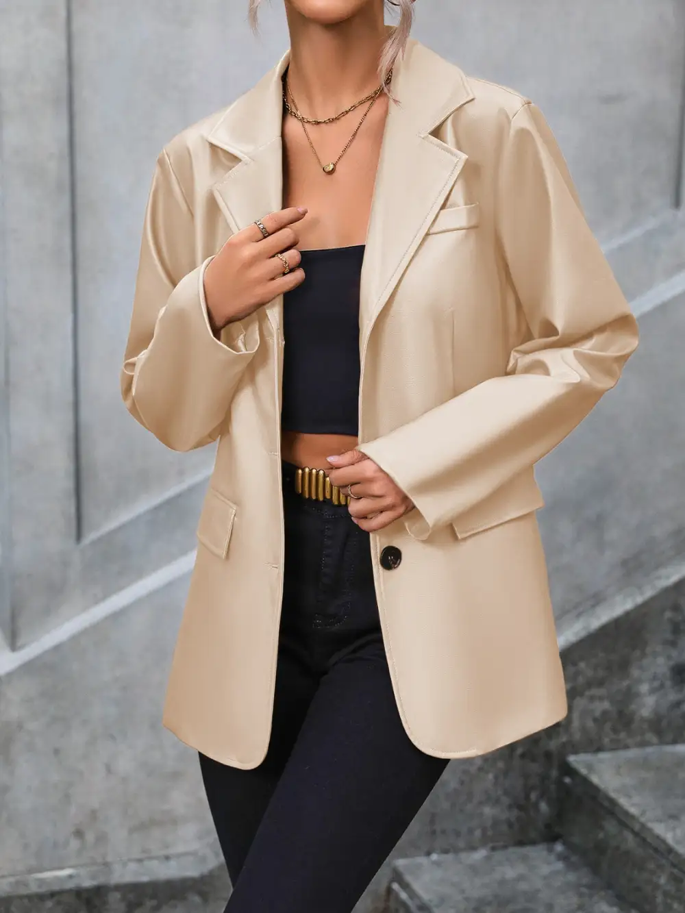 Refined Button-Up Blazer