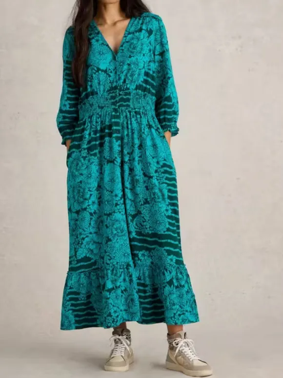 Shirred Jersey Dress