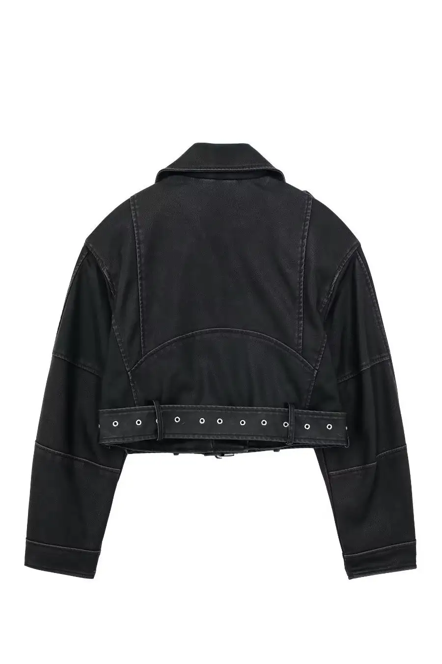 Cropped Leather Jacket
