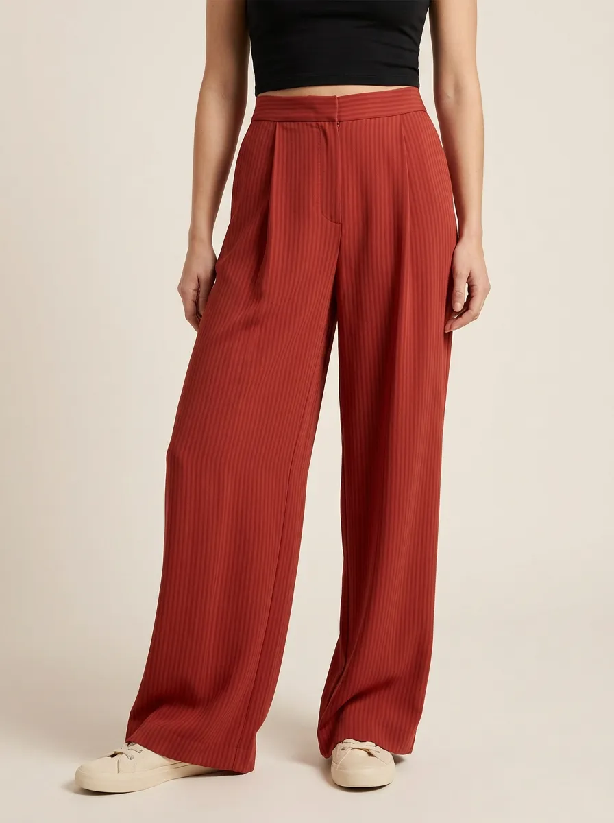 Contemporary Wide-Leg Printed Women's Wide-Leg Pants